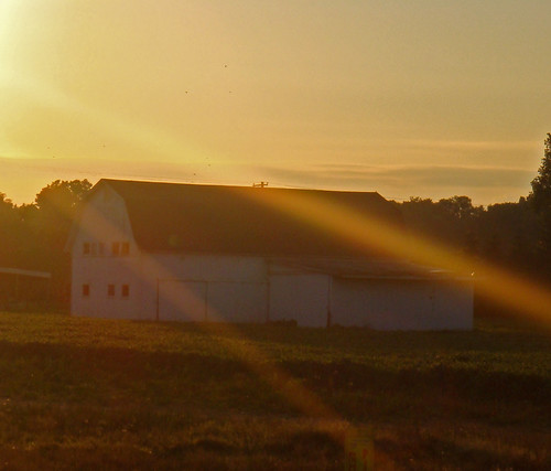 sunset summer sun barn rural evening michigan farm country july orchard agriculture washigntontownship