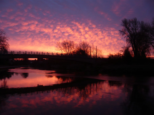 morning red silhouette sunrise river lumix dawn shropshire shrewsbury panasonic dmcfx33