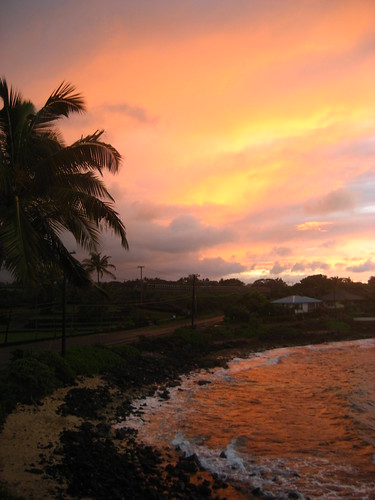 ocean travel sunset sea sun beach nature water sunrise landscape hawaii us kauai lifesabeach