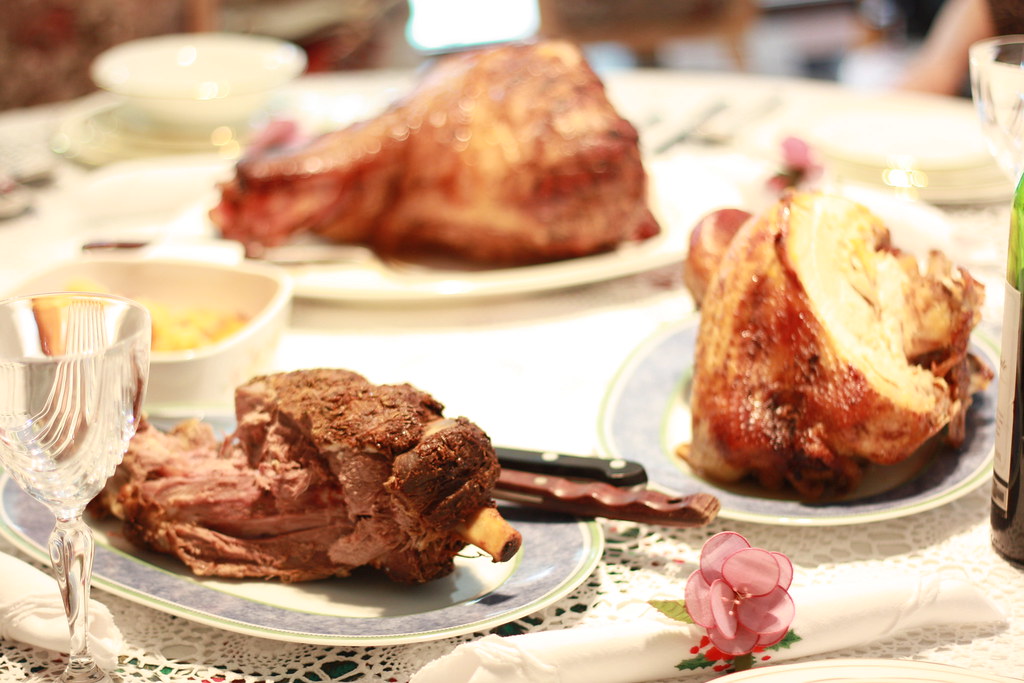 Meat lovers' Christmas lunch