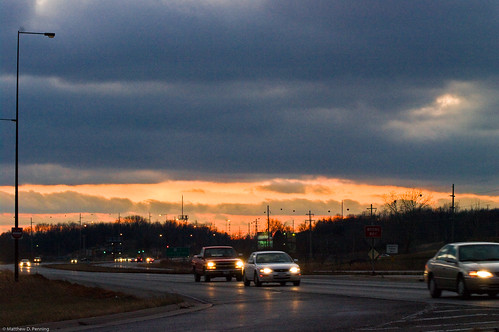 sunset clouds drive highway pentax weekend springfieldillinois mattpenning kmount k20d penningphotography justpentax pentaxk20d