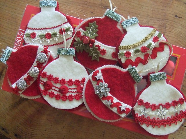 felted sweater wool ornaments | Flickr - Photo Sharing!