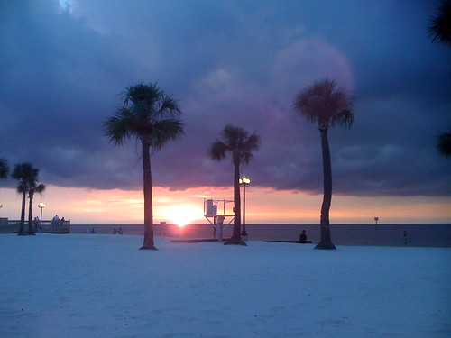 ocean trees sunset beach gulfofmexico water pine clouds island sand florida palm