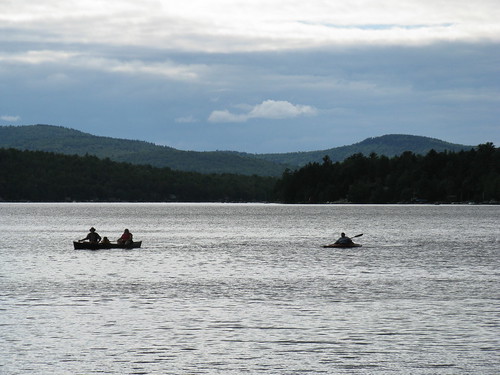 family water pond kayak maine canoe