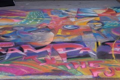 Chalk Art - Tampa in the Future