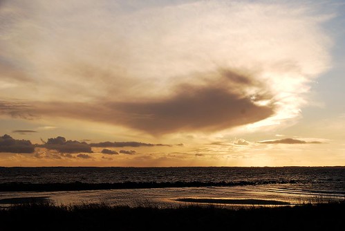 sunset sea beach clouds sand nikon sweden south littlepebble d40x magnarpstrand lickas2007