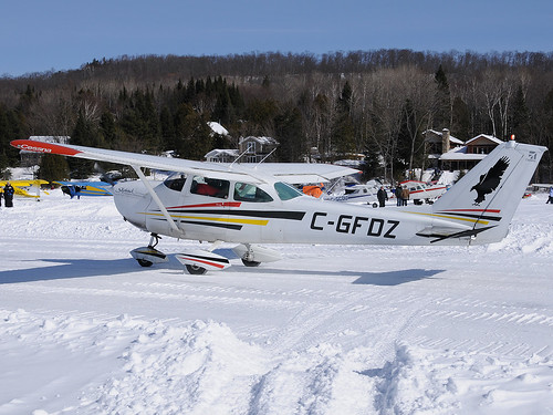 winter lake snow ice aviation hiver lac neige flyin glace rva laurentides labelle