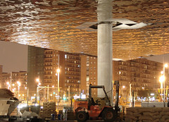 Barcelona, Edificio Forum, Plaza, Construction Site