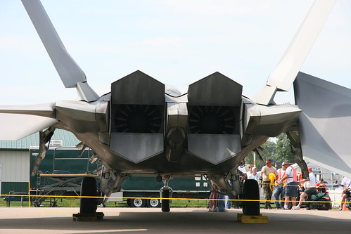plane airplane back fighter force view air tail rear jet engine raptor end stealth f22 vector airventure 2007 thrust