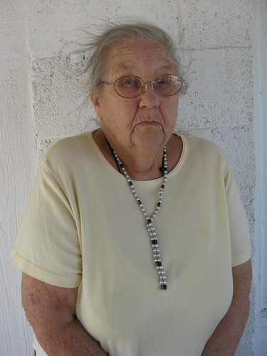 family grandma yellow cane proud grey necklace wrinkles windblown ragamuffin 10millionphotos copeco