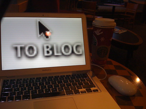 To blog