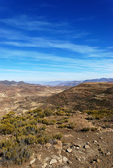The Lesotho Highlands from atop a Horse