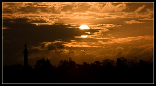 sky orange clouds sunrise dawn shropthemenovember
