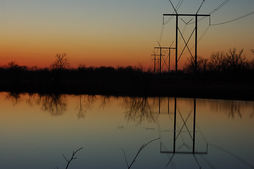 sunset reflection 50mm nikon dusk d70s wires