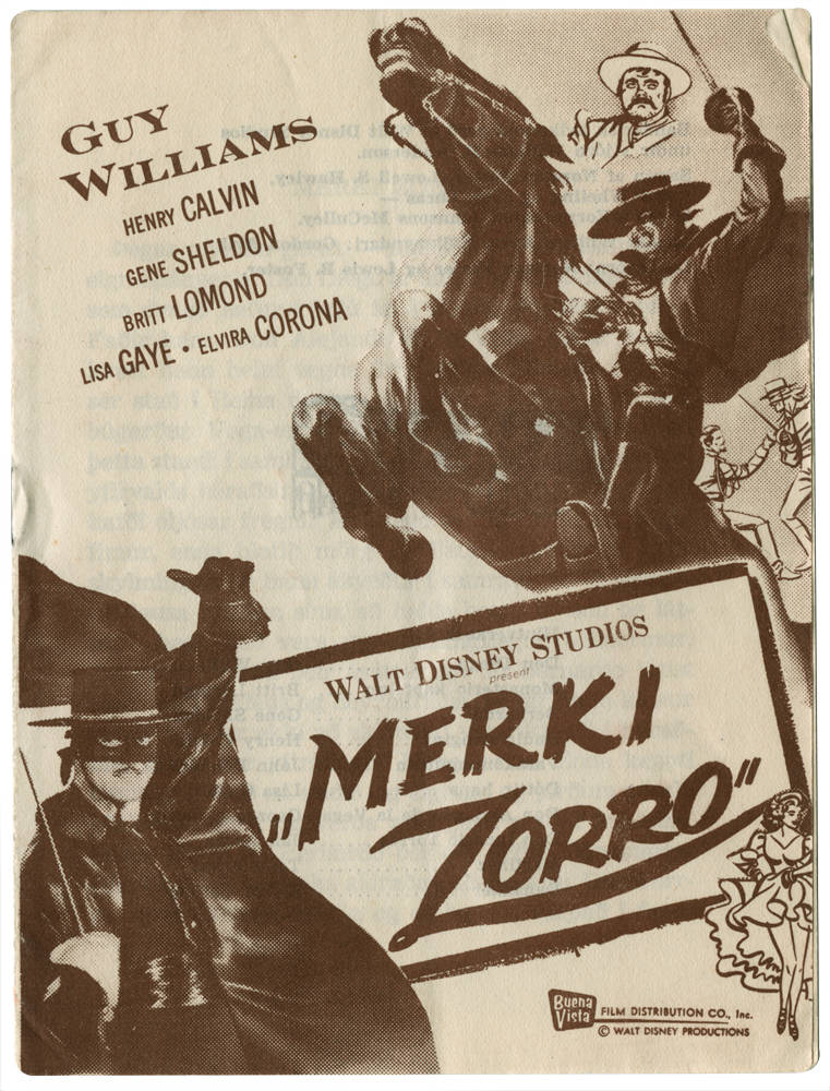 film booklet from iceland - zorro