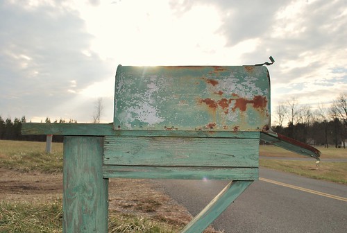 road old light brown mailbox nikon bright teal rustic d60 nikond60