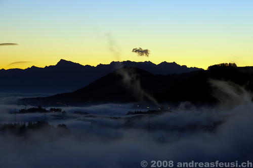 mountain nature fog clouds sunrise landscape nikon nebel natur foggy wolken berge valley ni landschaft d3 tal nikond3 andreasfeusich