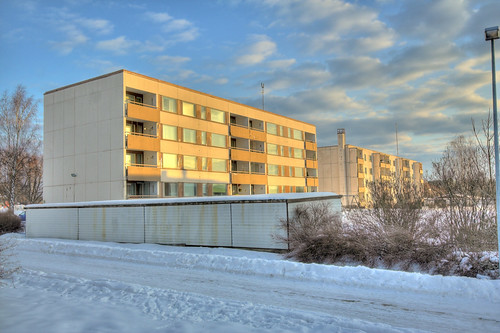 morning winter sky snow building architecture clouds sunrise finland geotagged hdr mäntsälä tonemapped tonemap 3exp handheldhdr