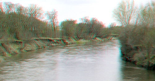tree river stereoscopic stereophoto 3d spring scenic anaglyph anaglyphs redcyan 3dimages 3dphoto 3dphotos 3dpictures stereopicture