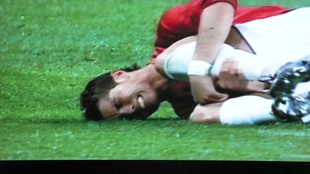 Ronaldo in pain