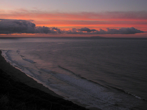 beach santabarbara clouds sunrise pacific rincon electionday carpinteria