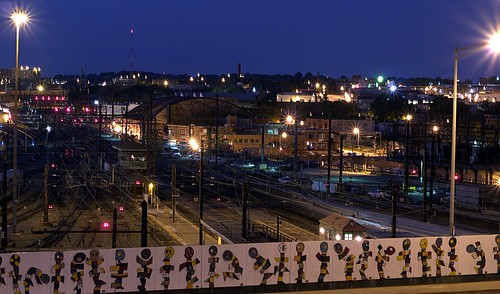 Hopscotch Bridge & Rail Yard at Dusk (Washington, DC)