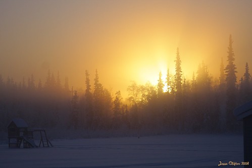 winter snow sunrise icefog fairbanksalaska alaskawinter thespouses 40below jesseclifton