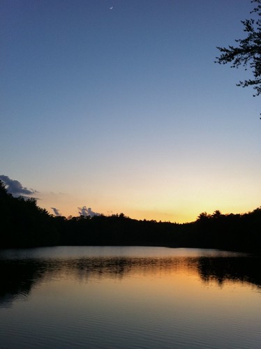 sunset lake northgeorgiamountains fortmountain fortmountainstatepark lakefortmountain