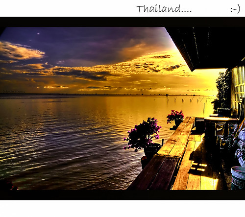 morning colors jaune sunrise river de thailand soleil nikon riviere sigma leve d300 riverscape matn photoquebec maxsimus