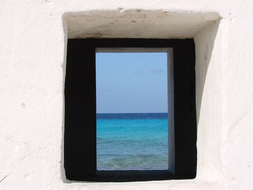 blue sea white window nature caribbean bonaire antilles dutchantilles