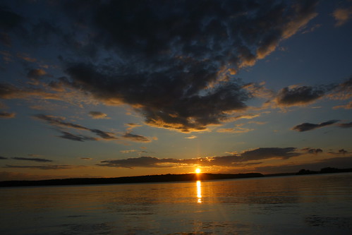 sunset cloud lake water grandrapids mn pokegamalake
