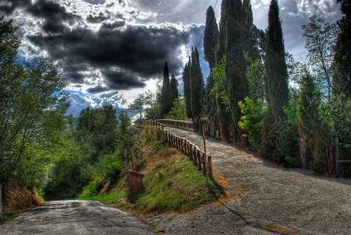 road nature colors landscape countryside moody path magic fantasy tuscany toscana hdr mystic valdarno sfidephotoamatori