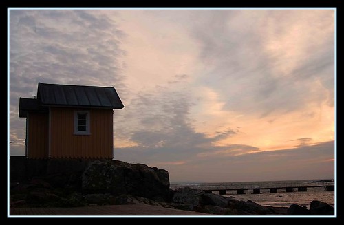 sunset sea cold sweden south torekov