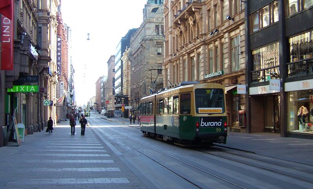 Una calle de Helsinki