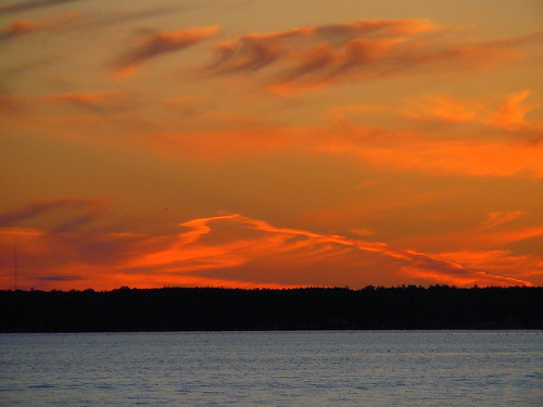 sunset landscape michigan cadillac lakemitchell lakemitchel