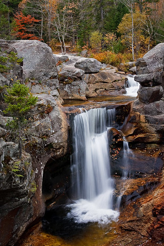 white mountains color fall me leaves forest river flow waterfall stream maine whitemountains falls foliage cascade grafton notch