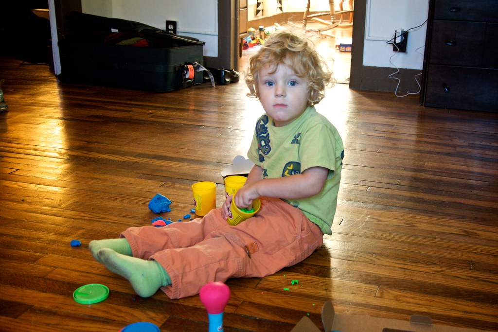 Lorenz Fumbling with Play-Doh