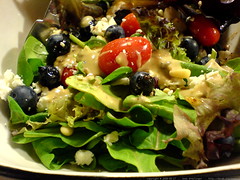 blueberries in the salad!   DSC00789 