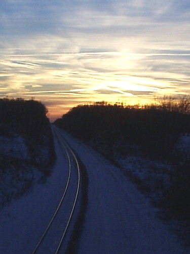 railroad sunset kalamazoo scenicmichigan