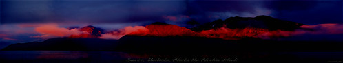 red panorama alaska sunrisesunset unalaska aleutianislands