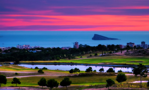 sunset golf atardecer purple puestadesol isla benidorm illa postadesol púrpura capvespre bandademúsica mywinners abigfave salvamira lilladebenidorm societatmusicallilladebenidorm