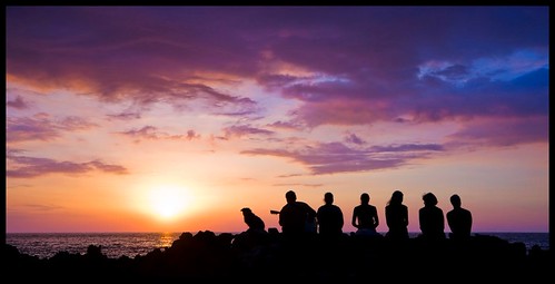 friends sunset dog silhouette hawaii guitar bigisland kona sunsetpoint img9526 maninipoint