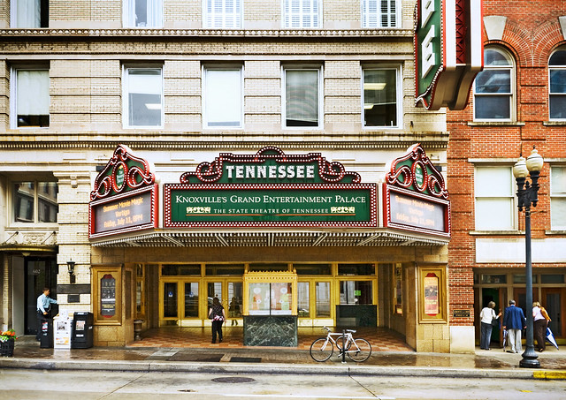 Tennessee Theatre (1928), front view, 604 S. Gay Street, Knoxville
