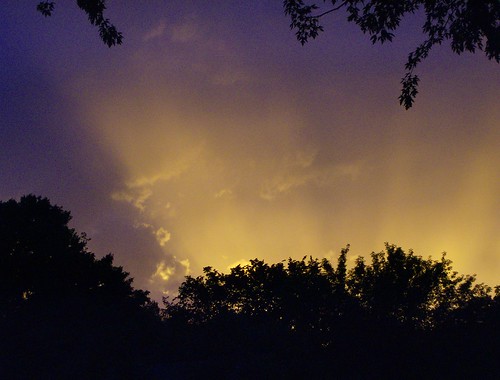 sunset storm clouds iowa dubuque