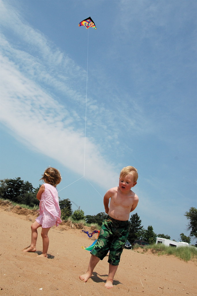 day 1464: odin and evie fly kites for the very first time! outtake.