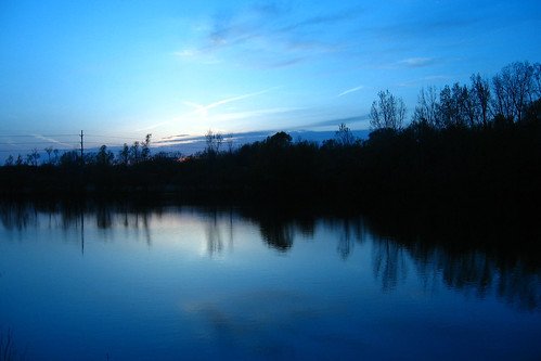 blue sunset pond michigan 2008 unedited okemos