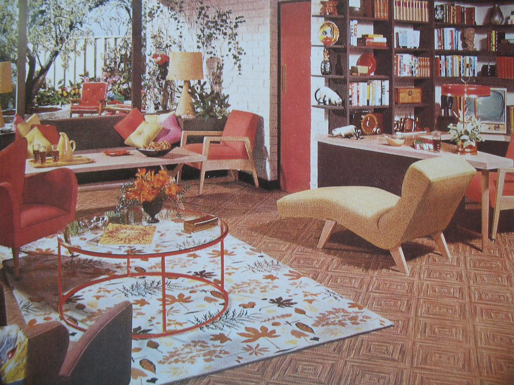 classic 1950's living room