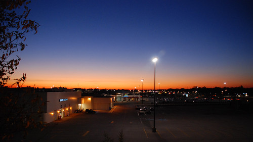 sunset sky retail mall shopping twilight parkinglot streetlight indiana richmond waynecounty waynecountyindiana