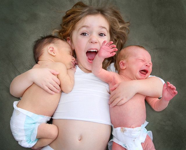 who am i kidding?  i am no newborn photographer and well, these are my kids...so here you have it, the announcement photo.