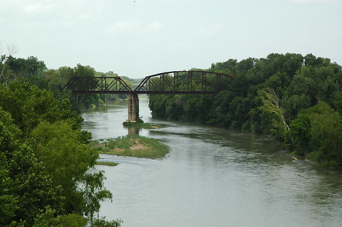 texas lagrange fayettecounty bridge river coloradoriver scenery view landscape